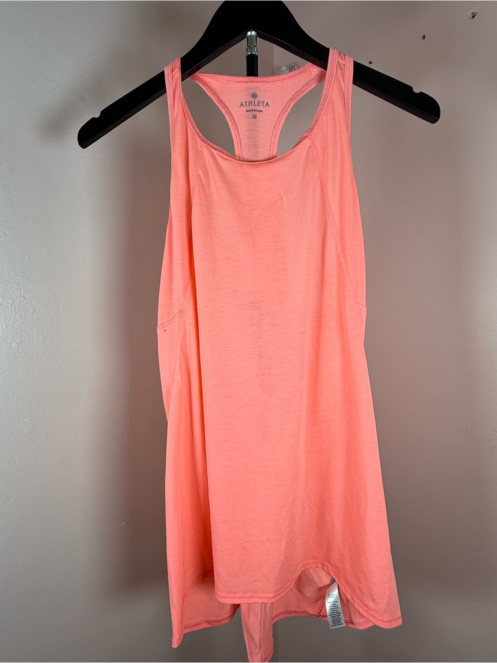 Athleta Peach Coral Racerback Tank Top